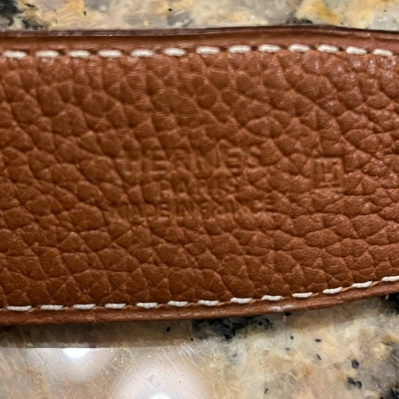 Hermes Reversible Leather Belt Sz Small with H Buckle main image 4